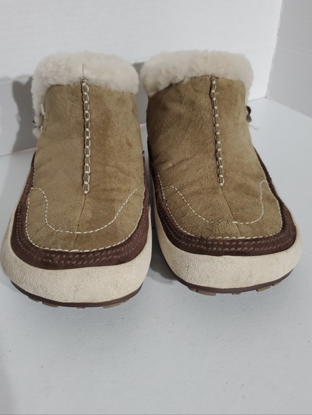 Merrell Sz 8 Spirit Tibet suede ankle boots with a shearling Polartech lining